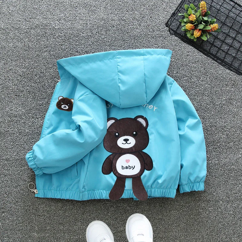 1 2 3 4 5 6 Years Baby Boy Jacket Cartoon Bear Hooded Windbreaker Coat For Girls Fashion Spring Autumn Outwear Children Clothing
1 2 3 4 5 6 Years Baby Boy Jacket Cartoon Bear Hooded Windbreaker Coat For Girls Fashion Spring Autumn Outwear Children Clothing