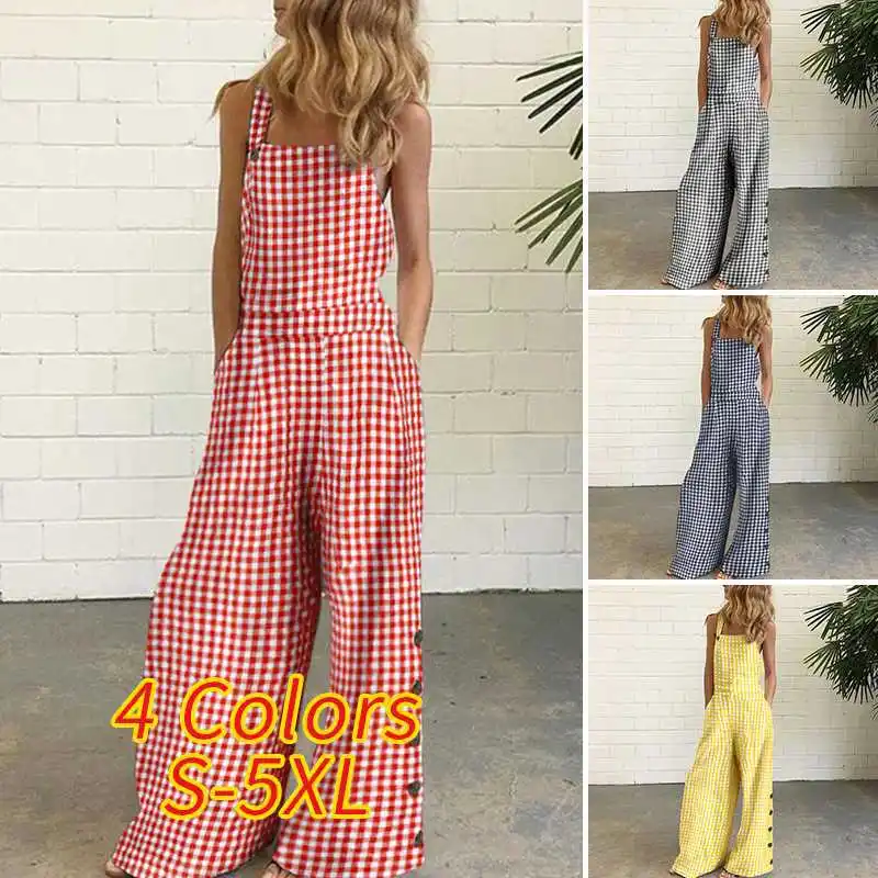 2023 Autumn New Street Apparel Casual Retro Small Fine Grid Printed Dotted Open Back Wide Leg Jumpsuit
2023 Autumn New Street Apparel Casual Retro Small Fine Grid Printed Dotted Open Back Wide Leg Jumpsuit