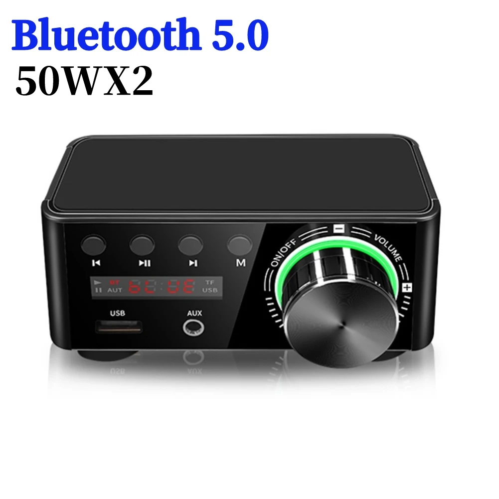 50Wx2 Mini Amplifier With Digital Display CS8673E HiFi Mini Amplifier Bluetooth-compatible 5.0 Plug and Play AUX TF Home Theater
50Wx2 Mini Amplifier With Digital Display CS8673E HiFi Mini Amplifier Bluetooth-compatible 5.0 Plug and Play AUX TF Home Theater