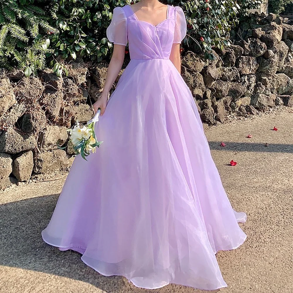 Xijun Lilac Organza Evening Dresses Korea Women Short Sleeves Pleat Ruched A Line Princess Prom Gowns Formal Party Gown 2023
Xijun Lilac Organza Evening Dresses Korea Women Short Sleeves Pleat Ruched A Line Princess Prom Gowns Formal Party Gown 2023