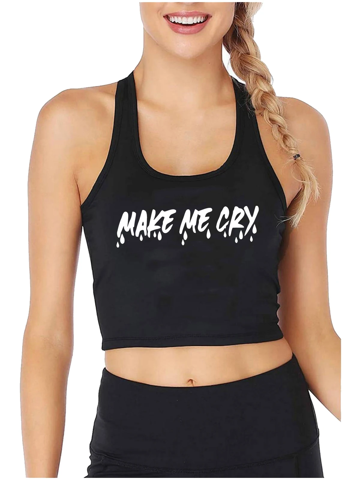 Сексуальный облегающий кроп-топ Make Me Cry Design, Юмористические майки с цветочным рисунком, топы для свингера, тренировочная кофта
Сексуальный облегающий кроп-топ Make Me Cry Design, Юмористические майки с цветочным рисунком, топы для свингера, тренировочная кофта