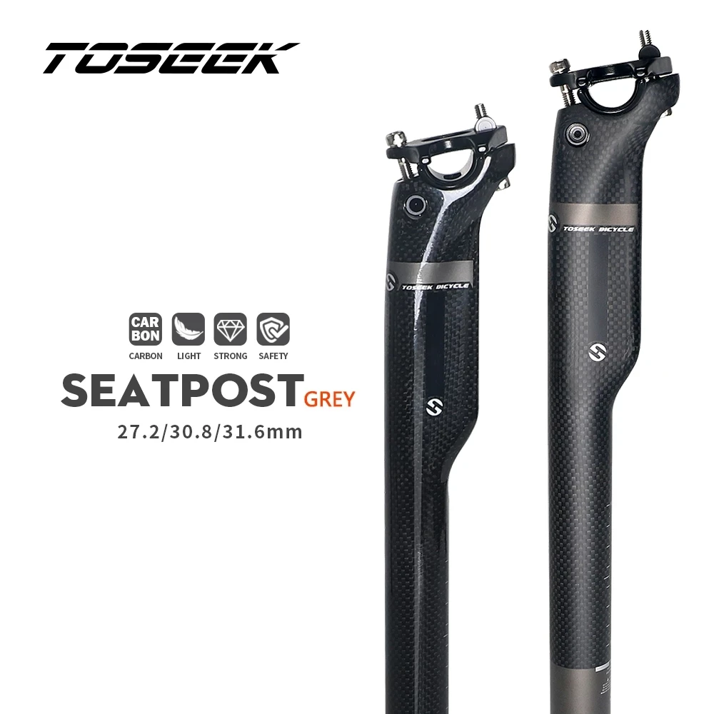 TOSEEK Cycling Full 3K Carbon Fiber Seatpost MTB Mountain Road Bike Seat Post Bicycle Parts 27.2mm 30.8mm 31.6mm
TOSEEK Cycling Full 3K Carbon Fiber Seatpost MTB Mountain Road Bike Seat Post Bicycle Parts 27.2mm 30.8mm 31.6mm