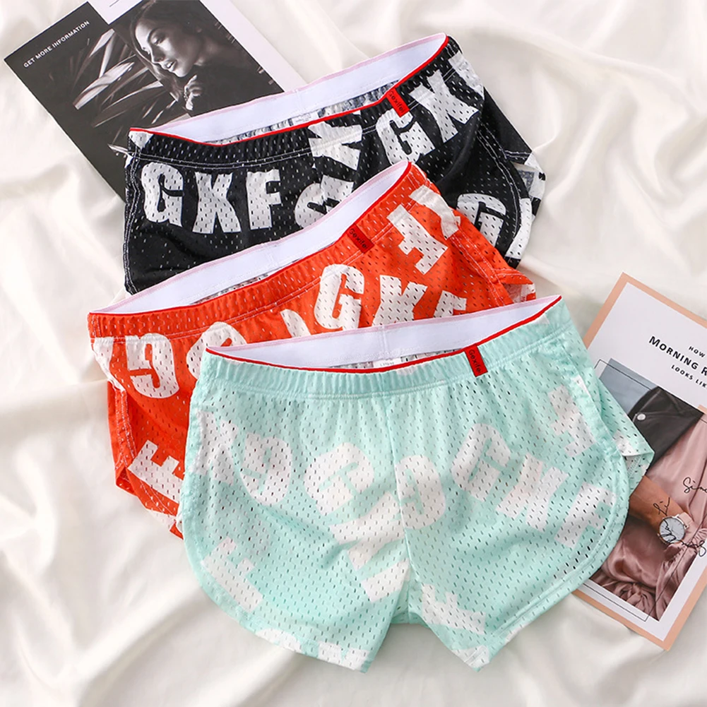 Sexy Men Ice Silk Sleep Bottoms Print Boxer Briefs Pouch Underwear Shorts Trunks Men Lingerie Men's Swimming Trunks Underpants
Sexy Men Ice Silk Sleep Bottoms Print Boxer Briefs Pouch Underwear Shorts Trunks Men Lingerie Men's Swimming Trunks Underpants