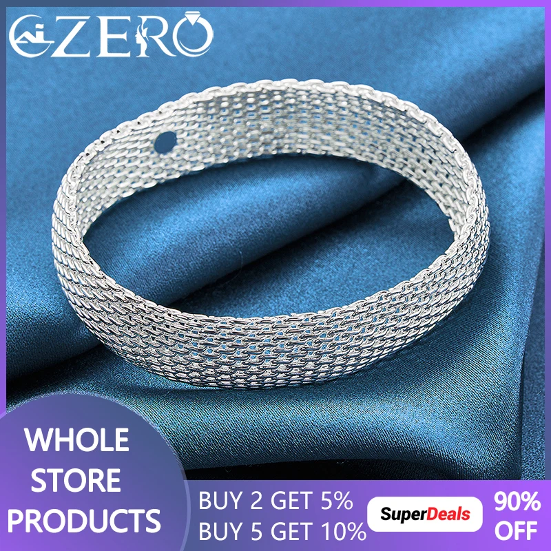 925 Sterling Silver Exquisite Braided Bangle Bracelet For Women Man Wedding Fashion Party Elegant Temperament Charm Jewelry
925 Sterling Silver Exquisite Braided Bangle Bracelet For Women Man Wedding Fashion Party Elegant Temperament Charm Jewelry