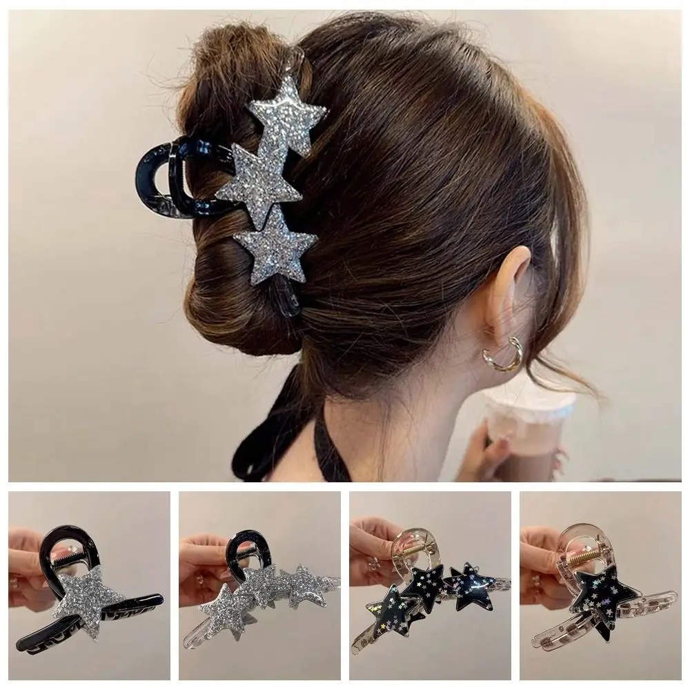 New Y2K Star Hair Claw for Women Girls Shiny Crystal Pentagram Hair Clips Shark Clip Ponytail Hairpin Headwear Hair Accessories
New Y2K Star Hair Claw for Women Girls Shiny Crystal Pentagram Hair Clips Shark Clip Ponytail Hairpin Headwear Hair Accessories
