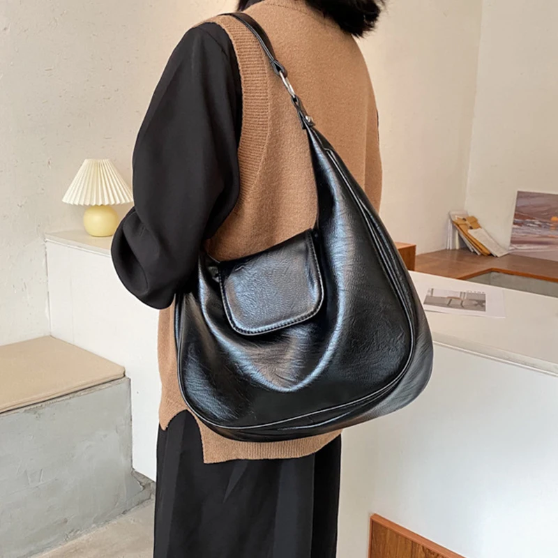 Soft PU Leather Women Shoulder Hobo Bags Large Capacity Luxury Brand Design Crossbody Bags Ladies Fashion Trending Handbag Purse
Soft PU Leather Women Shoulder Hobo Bags Large Capacity Luxury Brand Design Crossbody Bags Ladies Fashion Trending Handbag Purse