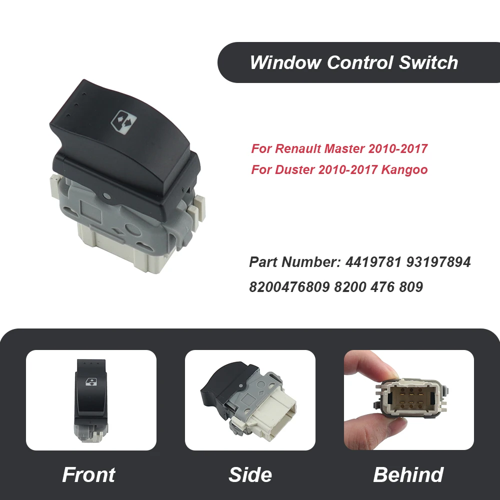 Car Accessories Power Window Main Switch For Renault Master 2010-2017 Duster 2010-2017 Kangoo 8200476809 4419781 93197894
Car Accessories Power Window Main Switch For Renault Master 2010-2017 Duster 2010-2017 Kangoo 8200476809 4419781 93197894