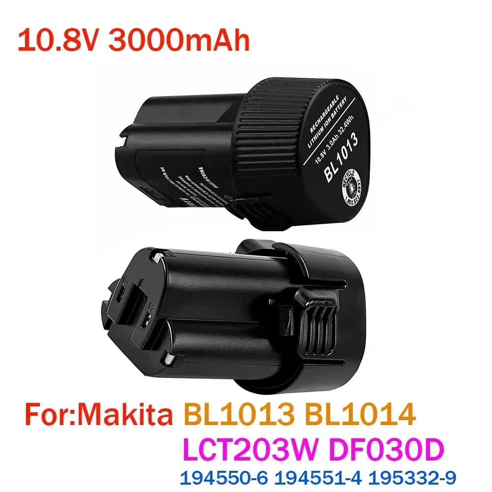 Литий-ионный аккумулятор с реальной емкостью 10,8 В 1013 Ач для Makita BL1013 BL1014 BL 1014 BL 194550 LCT203W 194551-6 195332-4-9 DF030D
Литий-ионный аккумулятор с реальной емкостью 10,8 В 1013 Ач для Makita BL1013 BL1014 BL 1014 BL 194550 LCT203W 194551-6 195332-4-9 DF030D