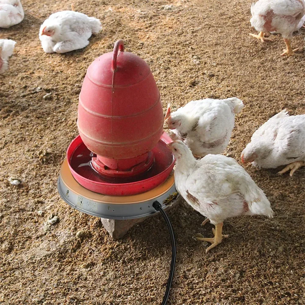 

Pet Heater, Heated Universal Base, Durable Warmer Heater Base Poultry And for Winter, Safe Drinker Waterer, Water Chicken