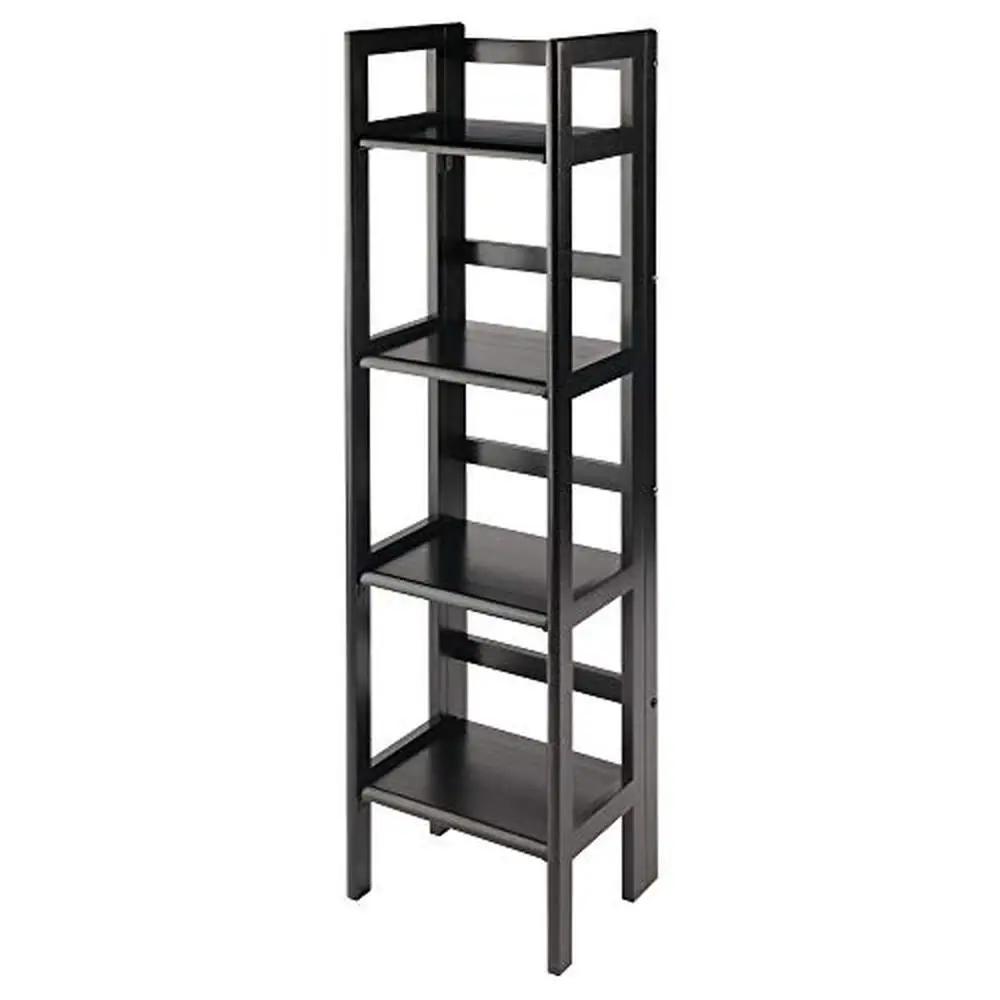 Solid Wood Black Folding Office Shelf Display Stand with 4 Fixed Rectangular Shelves Light & Sturdy Easy Storage 28.34"D x
Solid Wood Black Folding Office Shelf Display Stand with 4 Fixed Rectangular Shelves Light & Sturdy Easy Storage 28.34"D x