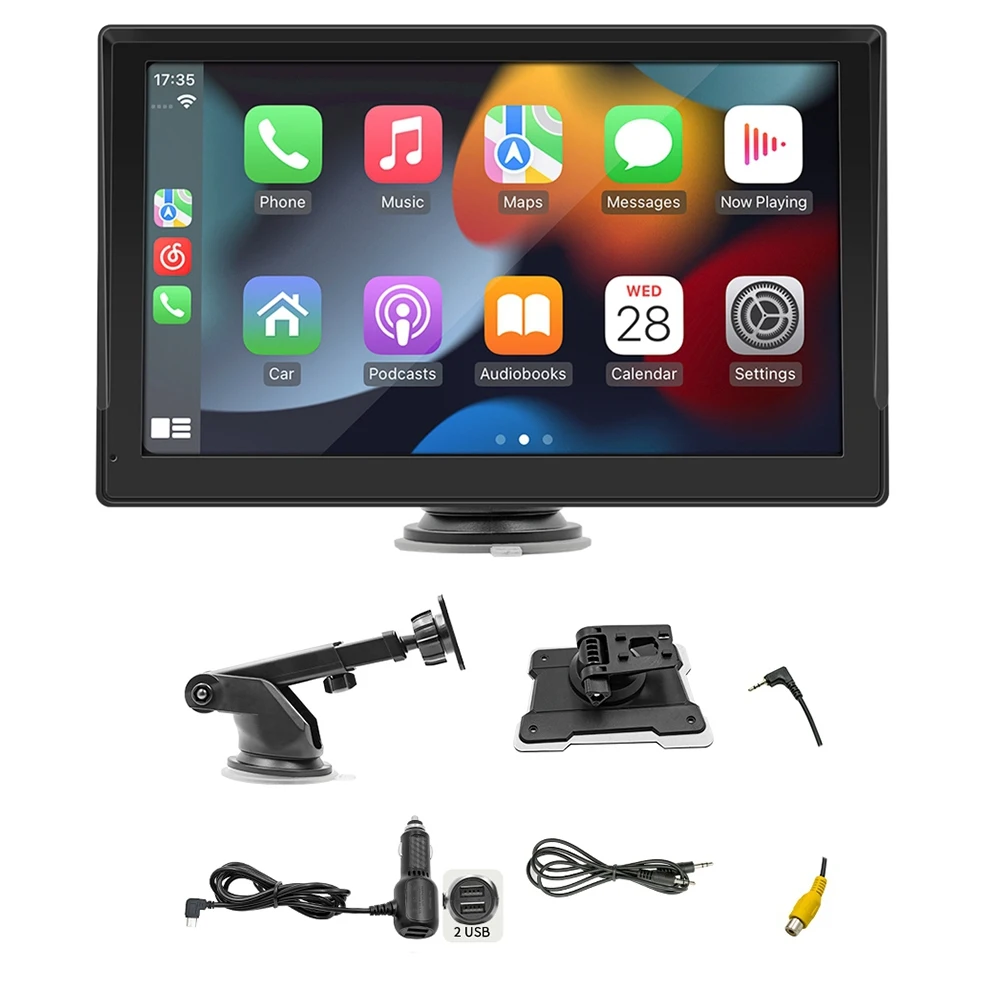 Беспроводная портативная автомобильная аудиосистема Carplay, 9 дюймов, Bluetooth, mp5-плеер, Android, центральное управление, HD видеорегистратор, хост
Беспроводная портативная автомобильная аудиосистема Carplay, 9 дюймов, Bluetooth, mp5-плеер, Android, центральное управление, HD видеорегистратор, хост