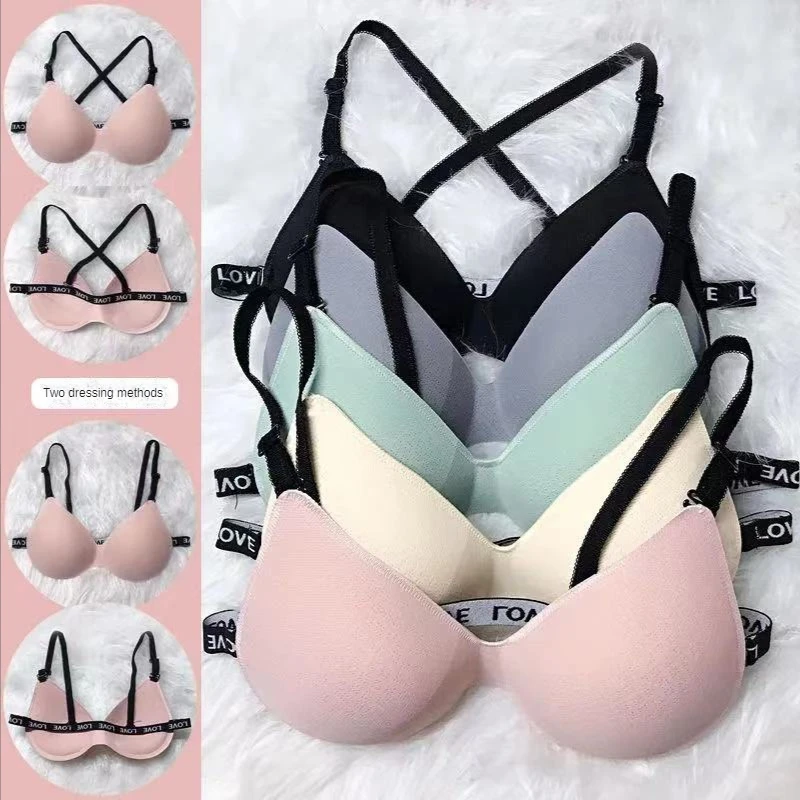 

2.0CM Thick Nude Seamless Underwear With Back And Chest Support Sports Bra And Chest Pad Dual-purpose Underwear Accessories