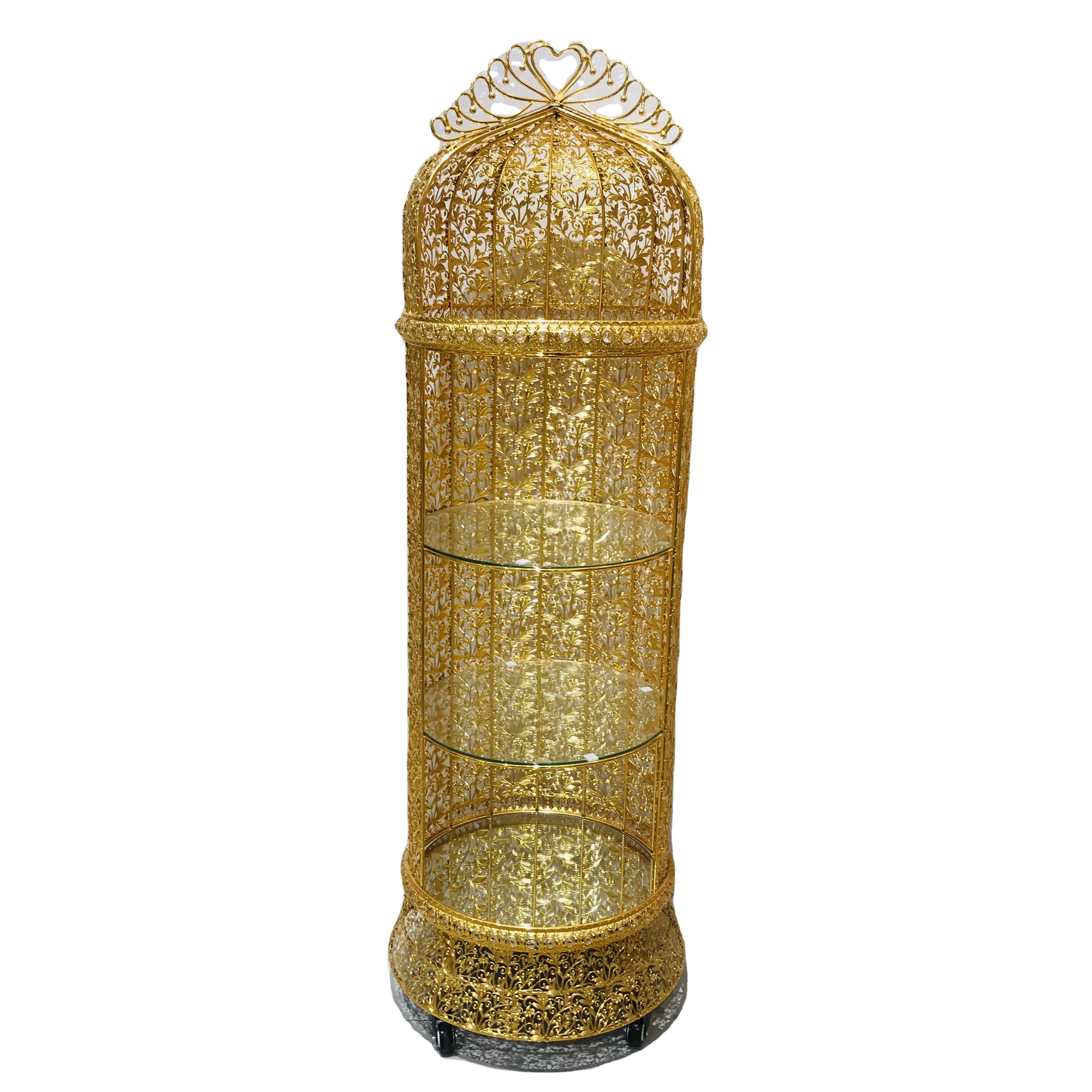 French Retro Luxury Golden Copper Birdcage Decoration Frame Home Hotel Decoration 
French Retro Luxury Golden Copper Birdcage Decoration Frame Home Hotel Decoration