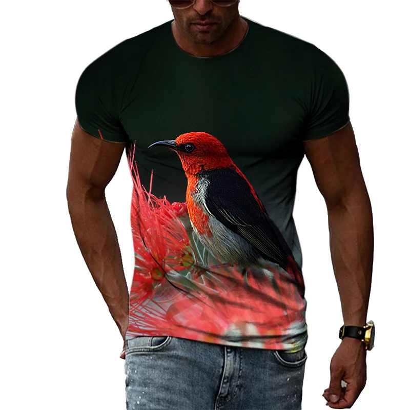2023 Summer Fashion Bird Print T-shirt Men's Leisure 3D Print Cute Animal Pattern T-shirt Fashion Retro Street Apparel
2023 Summer Fashion Bird Print T-shirt Men's Leisure 3D Print Cute Animal Pattern T-shirt Fashion Retro Street Apparel