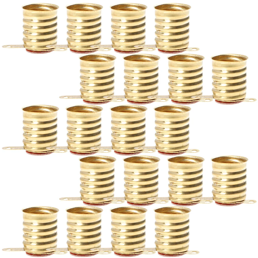 20 Pcs Small Bulb Holder E10 Screw Lamp Light Socket Replacement Bronze Home Experiment Base
20 Pcs Small Bulb Holder E10 Screw Lamp Light Socket Replacement Bronze Home Experiment Base