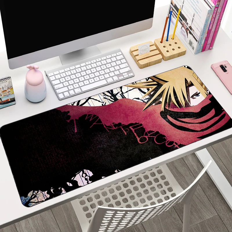 

Large HD Anime Mouse Pad Office PC Black And White Gaming Accessories Mousepad Laptop K-Kingdom Hearts Keyboard Desk Mat Carpet