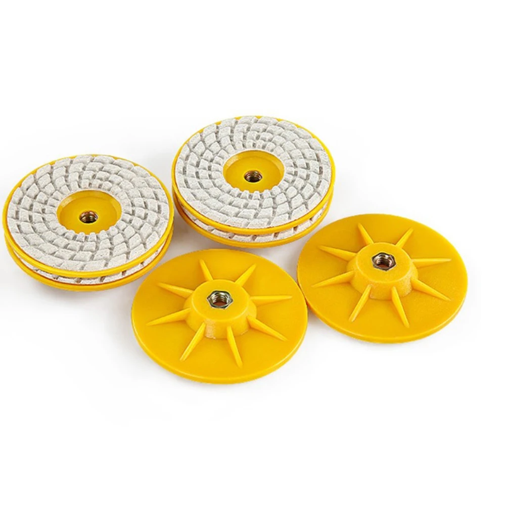 4 Inch Abrasive Diamond Dry Polishing Pad M10 Thread For Marble Granite Grinding For Metal Sharpener Grinder For Power Tool
4 Inch Abrasive Diamond Dry Polishing Pad M10 Thread For Marble Granite Grinding For Metal Sharpener Grinder For Power Tool