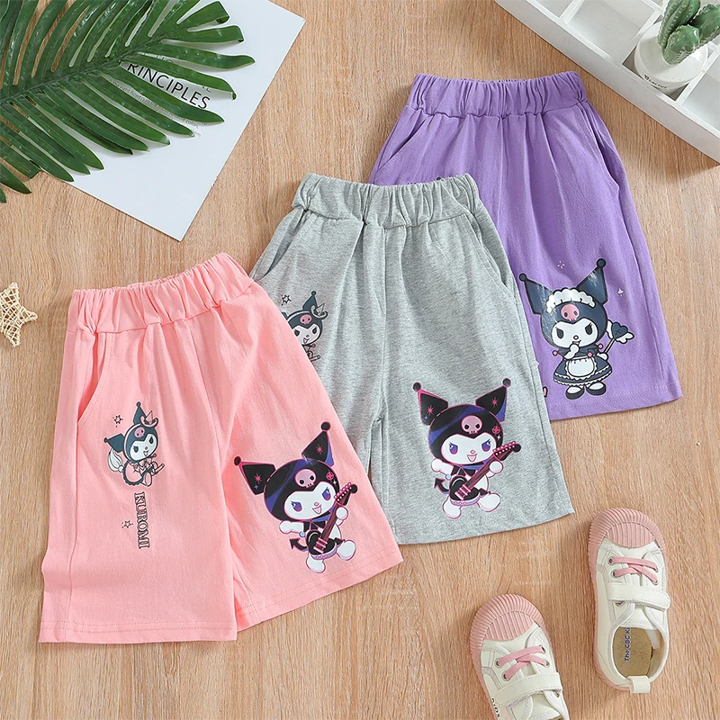 2024 Kuromi Girls Shorts Sanrio Kawaii Anime Print Babys Casual Pants Summer Sweet Cute Cartoon Children Clothes Gift for Kids
2024 Kuromi Girls Shorts Sanrio Kawaii Anime Print Babys Casual Pants Summer Sweet Cute Cartoon Children Clothes Gift for Kids