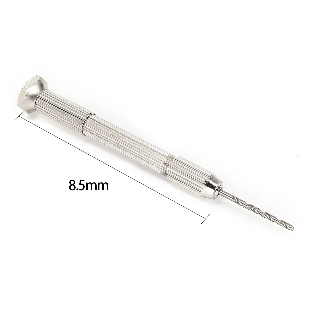 Mini Aluminium Alloy Hand Drill With Keyless Chuck+10Pcs 0.8mm-3.0mm HSS Drill Bits For DIY Tool Jewelry Watch Making
Mini Aluminium Alloy Hand Drill With Keyless Chuck+10Pcs 0.8mm-3.0mm HSS Drill Bits For DIY Tool Jewelry Watch Making
