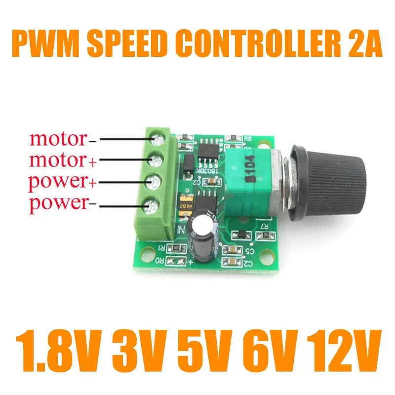 Motor DC1.8-15V DC Motor PWM Barrier Terminal Speed Controller Adjustable Speed Regulator Potentiometer Knob Switch Kit
Motor DC1.8-15V DC Motor PWM Barrier Terminal Speed Controller Adjustable Speed Regulator Potentiometer Knob Switch Kit