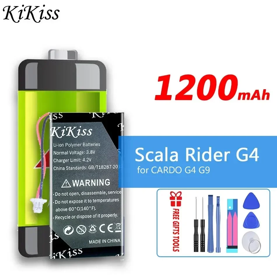 

KiKiss Battery 1200mAh for CARDO G 4 G 9 G 9x Scala Rider G4 Scala Rider G9 Scala Rider G9x SCHUBERTH C3 BAT00004