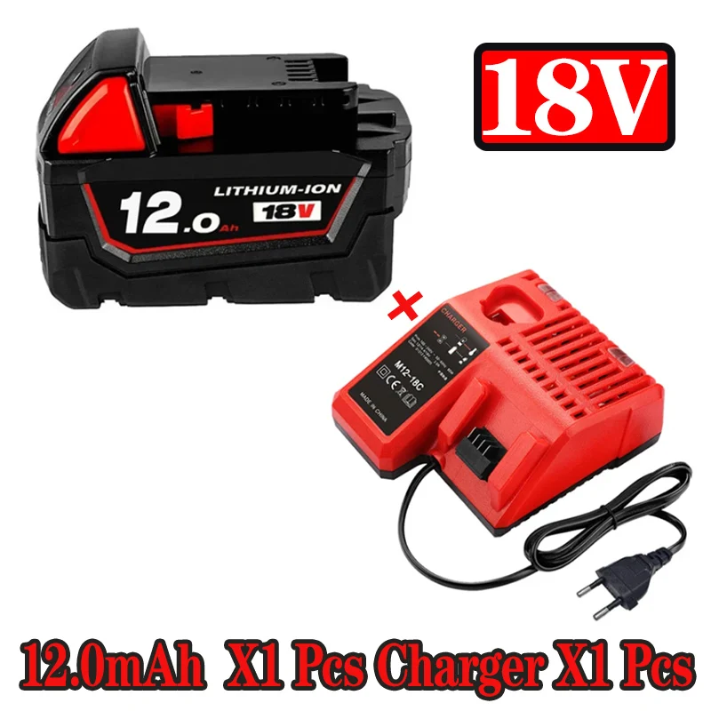 Сменный литиевый аккумулятор для Milwaukee M18, 18 в, 9, 0 Ач, 12 Ач, аккумулятор для Milwaukee M18 48-11-1815, 48-11-1850, 2604-22
Сменный литиевый аккумулятор для Milwaukee M18, 18 в, 9, 0 Ач, 12 Ач, аккумулятор для Milwaukee M18 48-11-1815, 48-11-1850, 2604-22