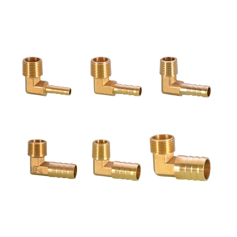 90 Elbow Brass Male Thread Fitting 1/8" 1/4" 3/8" 1/2" 3/4" x Barb Hose Tail End Connector For Air Fuel Pipe Fitting Adapter
90 Elbow Brass Male Thread Fitting 1/8" 1/4" 3/8" 1/2" 3/4" x Barb Hose Tail End Connector For Air Fuel Pipe Fitting Adapter