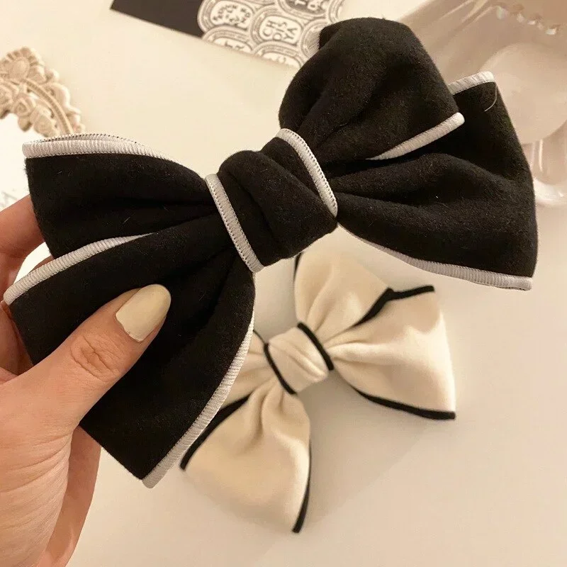 

Imitation Bowknot Hair Clips For Women Hairpin Top Head Hairpin Ponytail Barrettes Elegant Bows Hair Accessoires Soild Headwear