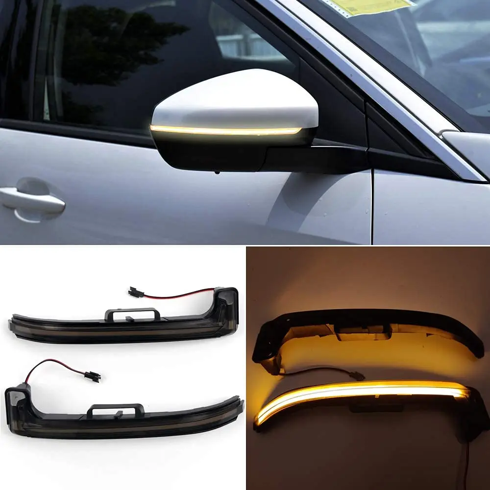 

for Peugeot 3008 5008 / Citroen C5 Aircross 2017-2021 Car Dynamic Turn Signal Lamps LED Side Mirror Sequential Lights 2PCS