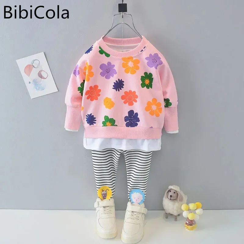 Baby Girls Sweater Suit Spring Autumn Children Clothing Long-Sleeved Flower Print Top+Leggings Kids Girls Casual Clothes Sets
Baby Girls Sweater Suit Spring Autumn Children Clothing Long-Sleeved Flower Print Top+Leggings Kids Girls Casual Clothes Sets