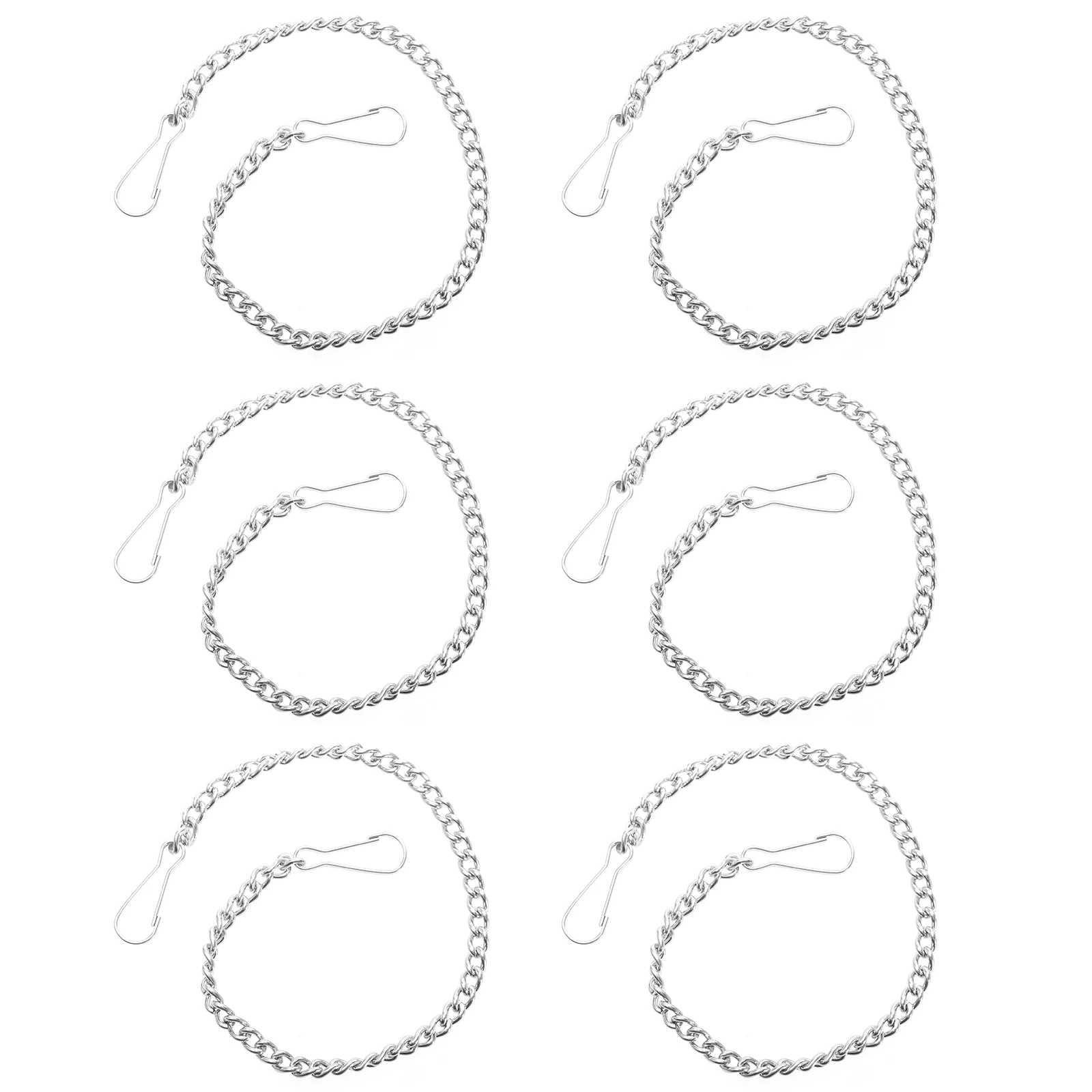 6pcs Toilet Baffle Replacement Chain Metal Toilet Flapper Chain for Most Toilet Flappers
6pcs Toilet Baffle Replacement Chain Metal Toilet Flapper Chain for Most Toilet Flappers