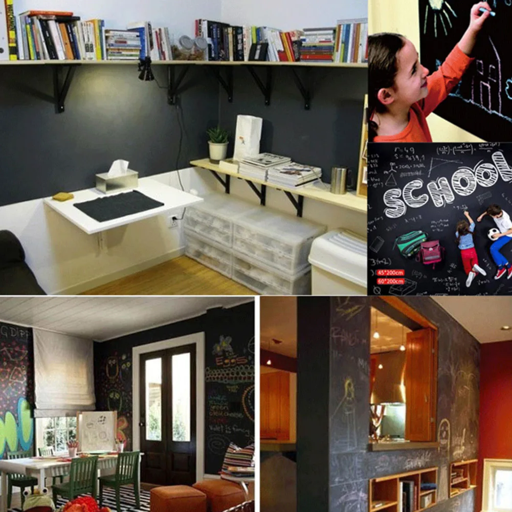 High Quality Chalk Home Decoration Wall Sticker With Chalk Adhesive Blackboard Blackboard Stickers High Quality PVC
High Quality Chalk Home Decoration Wall Sticker With Chalk Adhesive Blackboard Blackboard Stickers High Quality PVC