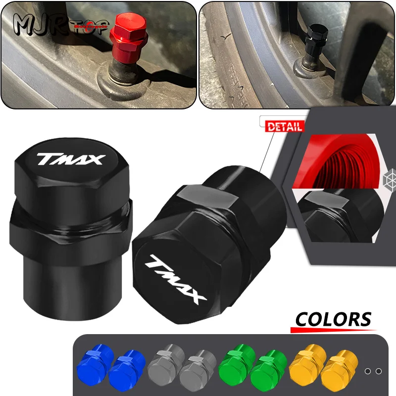 

tmax Motorcycle CNC Wheel Tire Valve Caps Tire Dustproof Airtight Cover For TMAX500 TMAX530 DX SX TMAX560 Tech Max 2008-2024