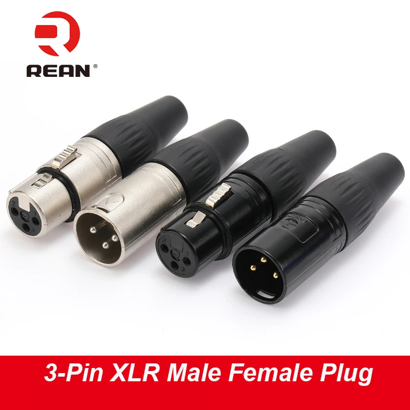 YS136N/137N XLR Microphone Male/Female Plug Stage Show Audio XLR Balance Connector Speaker Cable Plug Adapter REAN
YS136N/137N XLR Microphone Male/Female Plug Stage Show Audio XLR Balance Connector Speaker Cable Plug Adapter REAN