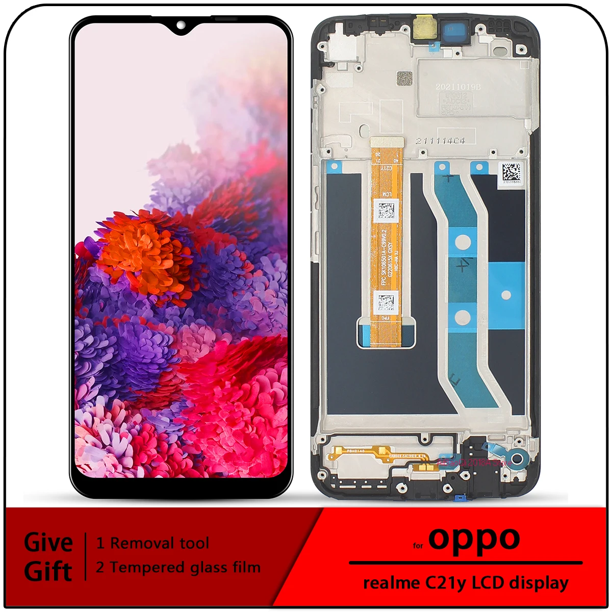 

For OPPO Realme C21Y RMX3261 LCD Display Touch Screen Digitizer Assembly For oppo Realme C25Y RMX3265 RMX3268 RMX3269 LCD