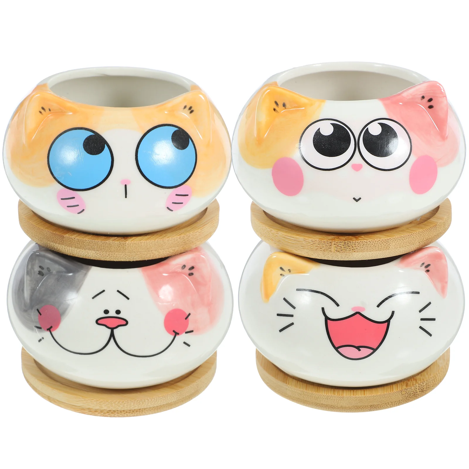 4 Pcs Pots for Plants Ceramic Mini Flower Succulent Planters Craft Flowerpot Small Potted 
4 Pcs Pots for Plants Ceramic Mini Flower Succulent Planters Craft Flowerpot Small Potted