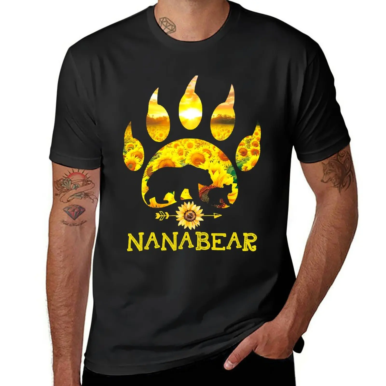 New Nana Bear Sunflower Mother's Day T-Shirt funny t shirts hippie clothes summer tops T-shirt short slim fit t shirts for men
New Nana Bear Sunflower Mother's Day T-Shirt funny t shirts hippie clothes summer tops T-shirt short slim fit t shirts for men