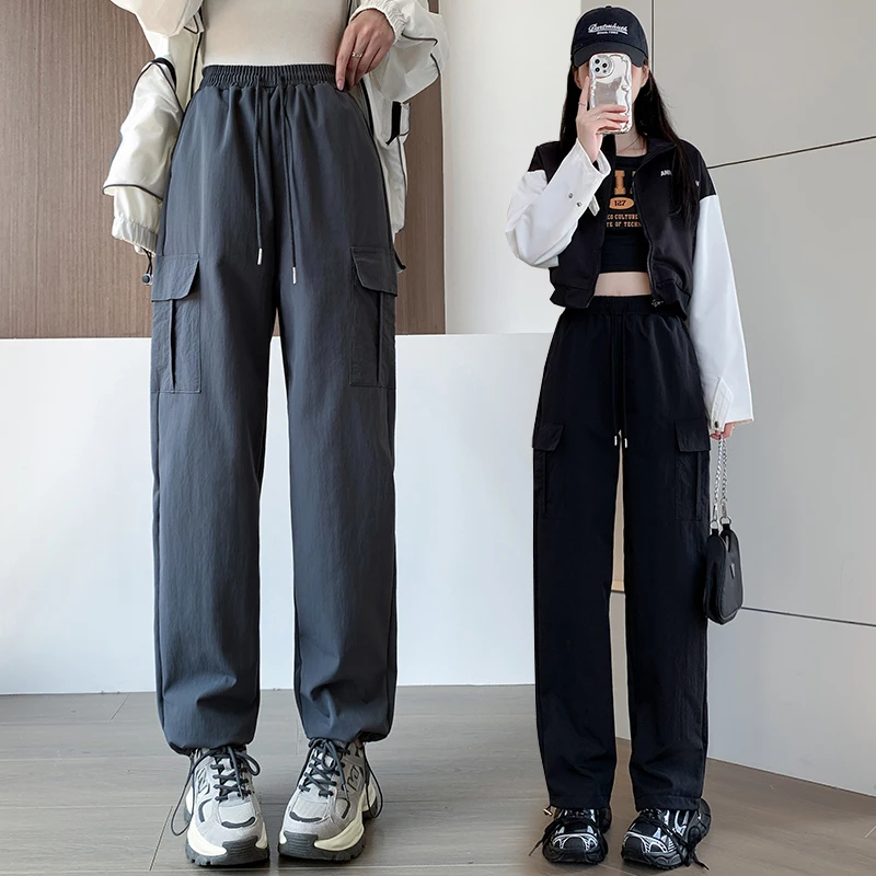 New Women'S Fashion Versatile Spring Autumn Work Trousers Lady High Waist Loose Relaxed Waterproof Outdoor Mountaineering Pants
New Women'S Fashion Versatile Spring Autumn Work Trousers Lady High Waist Loose Relaxed Waterproof Outdoor Mountaineering Pants