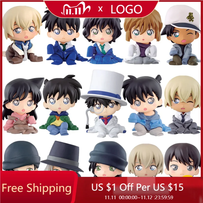 New Detective Conan Sitting Figure Kuroba Kaito Kudou Shinichi Mouri Ran Gashapon Collectible Mascot Toys 100% Original
New Detective Conan Sitting Figure Kuroba Kaito Kudou Shinichi Mouri Ran Gashapon Collectible Mascot Toys 100% Original