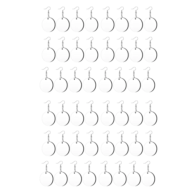 36 Pcs Round Sublimation Blank Earrings Bulk Heat Transfer Earrings Unfinished Wood Transfer White Earring With Hooks
36 Pcs Round Sublimation Blank Earrings Bulk Heat Transfer Earrings Unfinished Wood Transfer White Earring With Hooks