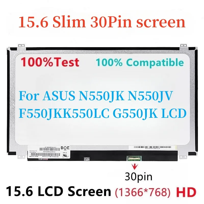 15,6 тонкий 30Pin HD для ASUS N550JK N550JV F550JK K550LC G550JK Замена светодиодного экрана
15,6 тонкий 30Pin HD для ASUS N550JK N550JV F550JK K550LC G550JK Замена светодиодного экрана