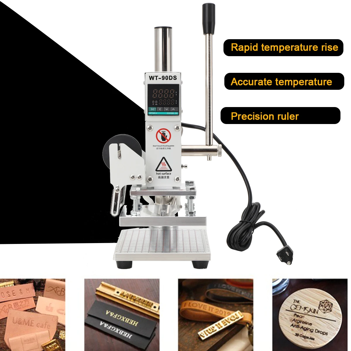 500W Digital Hot Foil Stamping Machine Slidable Workbench Thermal Press For Holder Leather Logo Embossing 10 x 13 cm
500W Digital Hot Foil Stamping Machine Slidable Workbench Thermal Press For Holder Leather Logo Embossing 10 x 13 cm