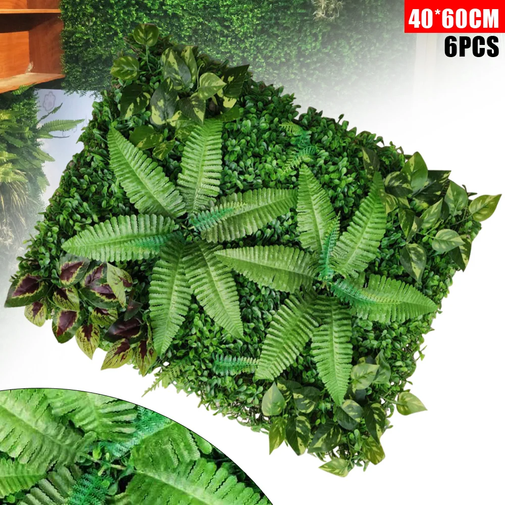 6x Artificial Plant Wall Fence Greenery Panel Decor Foliage Hedge Grass Mats Pad 6xArtificial Plants
6x Artificial Plant Wall Fence Greenery Panel Decor Foliage Hedge Grass Mats Pad 6xArtificial Plants