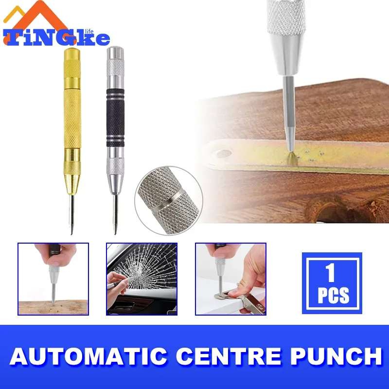 General Automatic Centre Punch Woodworking Metal Drill Adjustable Spring Loaded Automatic Punch Hand Tools for Metal Wood Glass
General Automatic Centre Punch Woodworking Metal Drill Adjustable Spring Loaded Automatic Punch Hand Tools for Metal Wood Glass