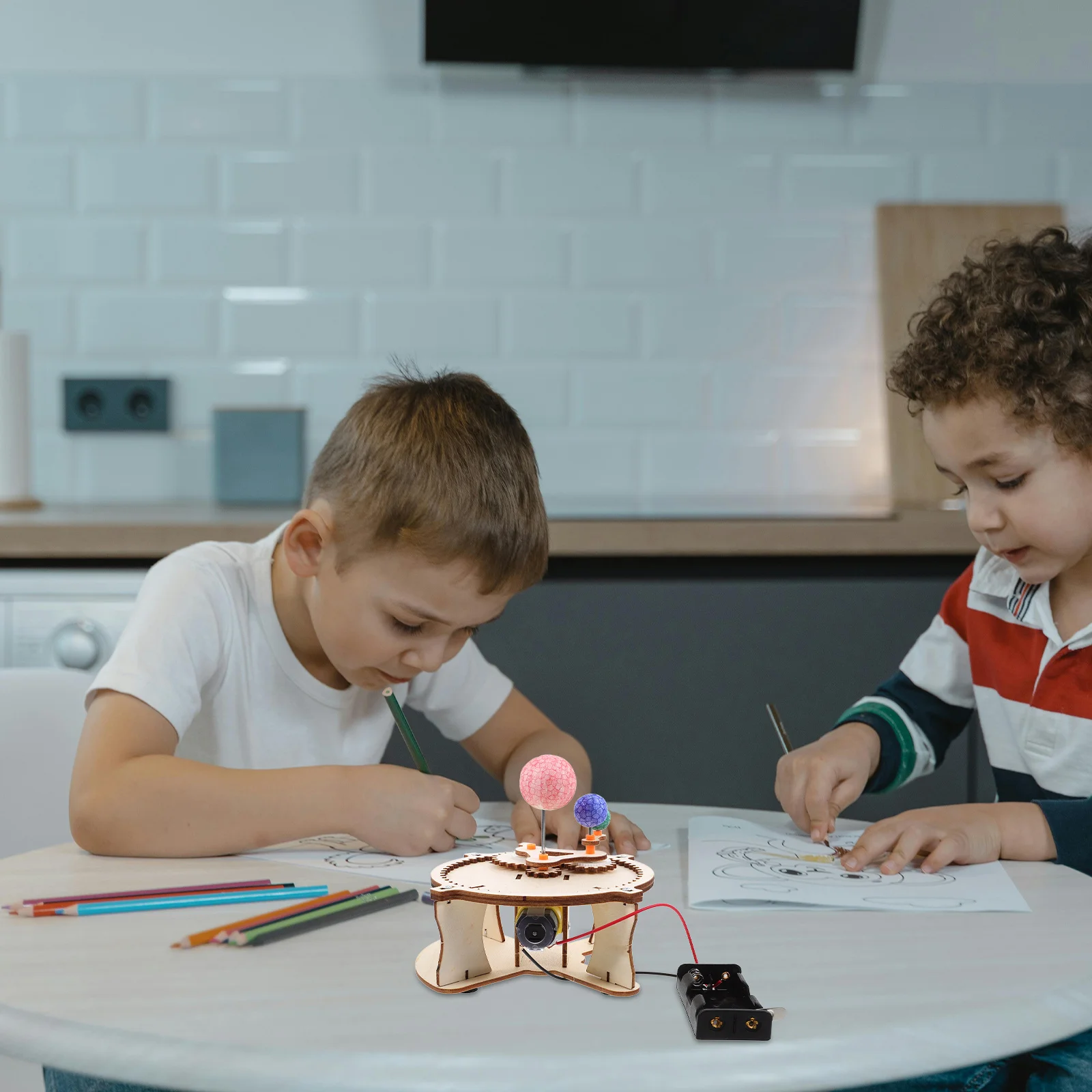 Astronomy Model Solar System for Kids Three Ball Assembly Toy Kit Astronomical Science DIY Suite Abs Child
Astronomy Model Solar System for Kids Three Ball Assembly Toy Kit Astronomical Science DIY Suite Abs Child