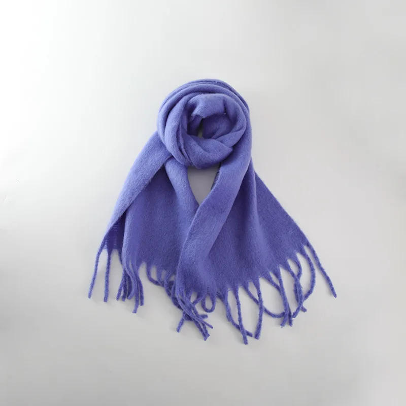 

2024 New Imitation Wool Shawls Fashion Female Scarves Oversized Warm Wraps Scarf Women Thickening Cashmere Winter Scarfs YC25