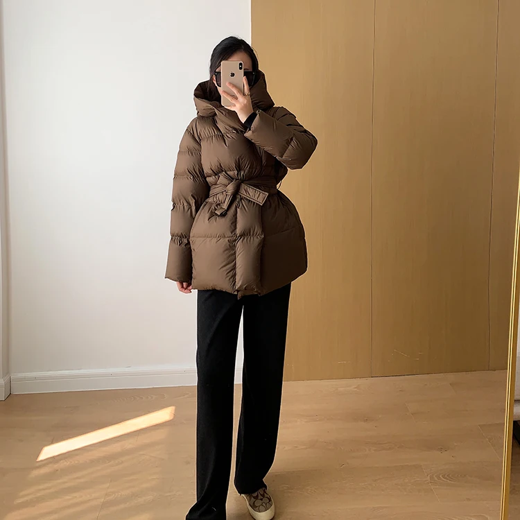 Winter Women's Down Jackets Ultra Light Warm Casual Coat Female Puffer Jacket With Belt Plus Size Hooded Short Parka 29 Mallzona Sdb4367b1831a4b1e80955d89a9cd237fW Winter Women's Down Jackets Ultra Light Warm Casual Coat Female Puffer Jacket With Belt Plus Size Hooded Short Parka Mallzona