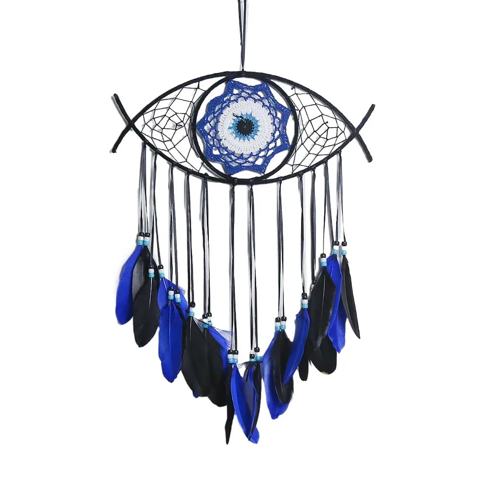 Handmade Dreamcatcher Evil Eye Feathers Woven Wall Bedroom Door Household Living Room Hanging Decorations Tapestry Art Chimes
Handmade Dreamcatcher Evil Eye Feathers Woven Wall Bedroom Door Household Living Room Hanging Decorations Tapestry Art Chimes