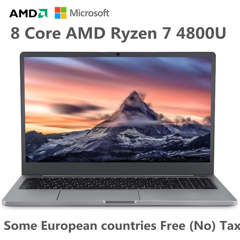 

Max RAM 64GB Rom 3TB SSD Ultrabook Metal Computer 2.4G/5.0G Bluetooth AMD Ryzen 7 4800U windows 10 11 Metal portable game laptop