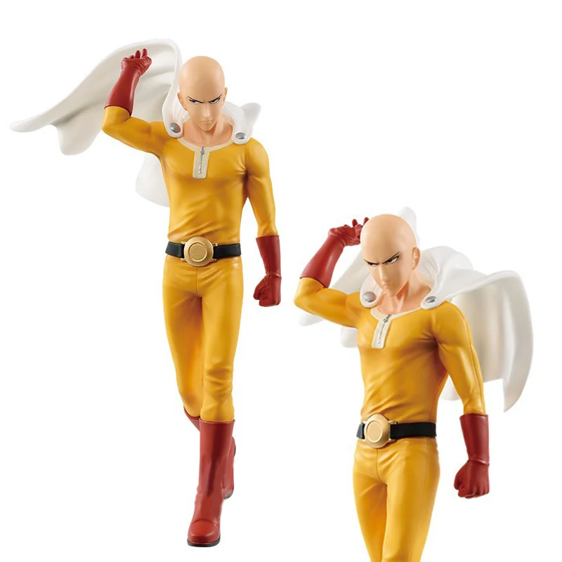 

20CM Anime ONE PUNCH-MAN Figure Bald Saitama Sexy Tornado Standing Model Children's Toys PVC Gift Static Collection Doll